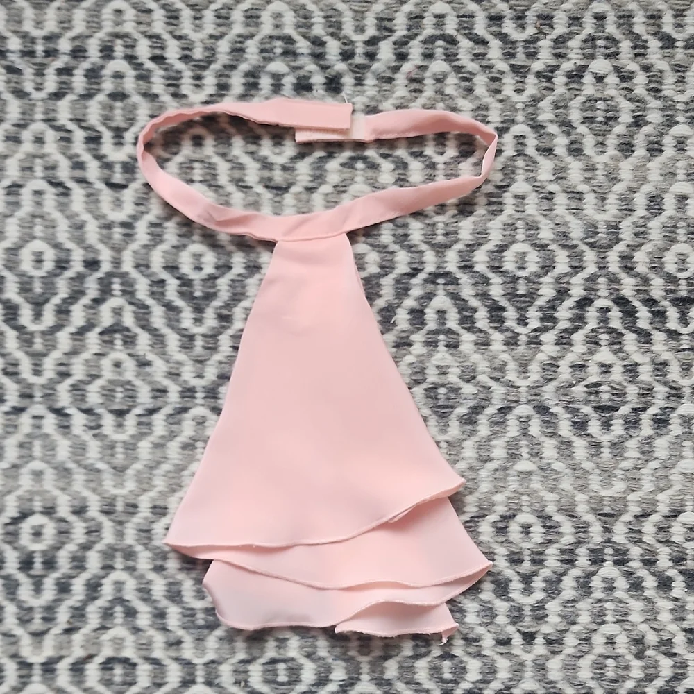 Vintage Pink Peach Blouse with Ruffle Detail 🪩🕺 - Picture 3 of 10